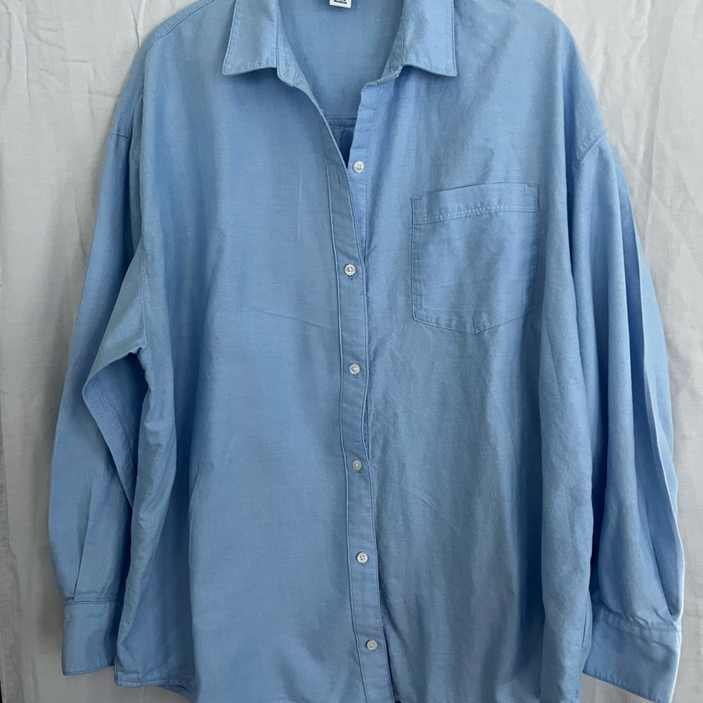 Old Navy Light Blue Boyfriend Shirt